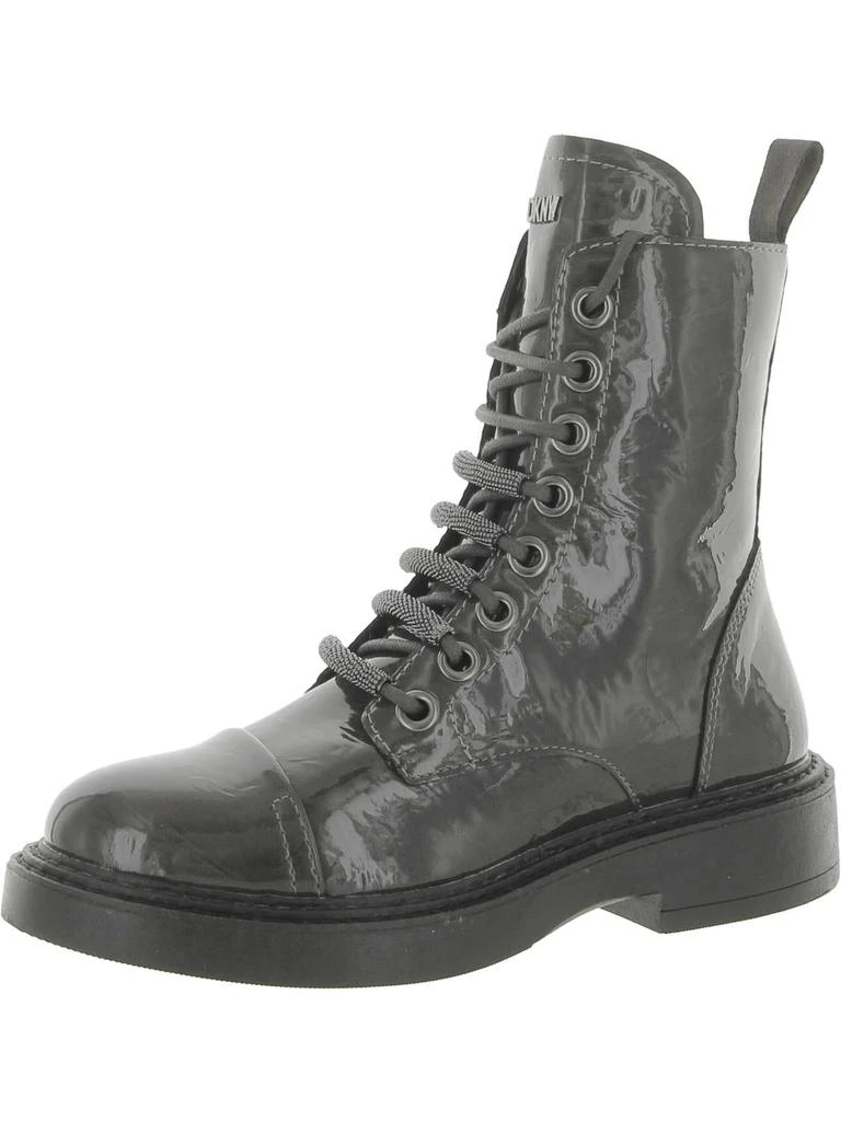DKNY Katlyn Womens Lace Up Block Heel Combat & Lace-up Boots 1