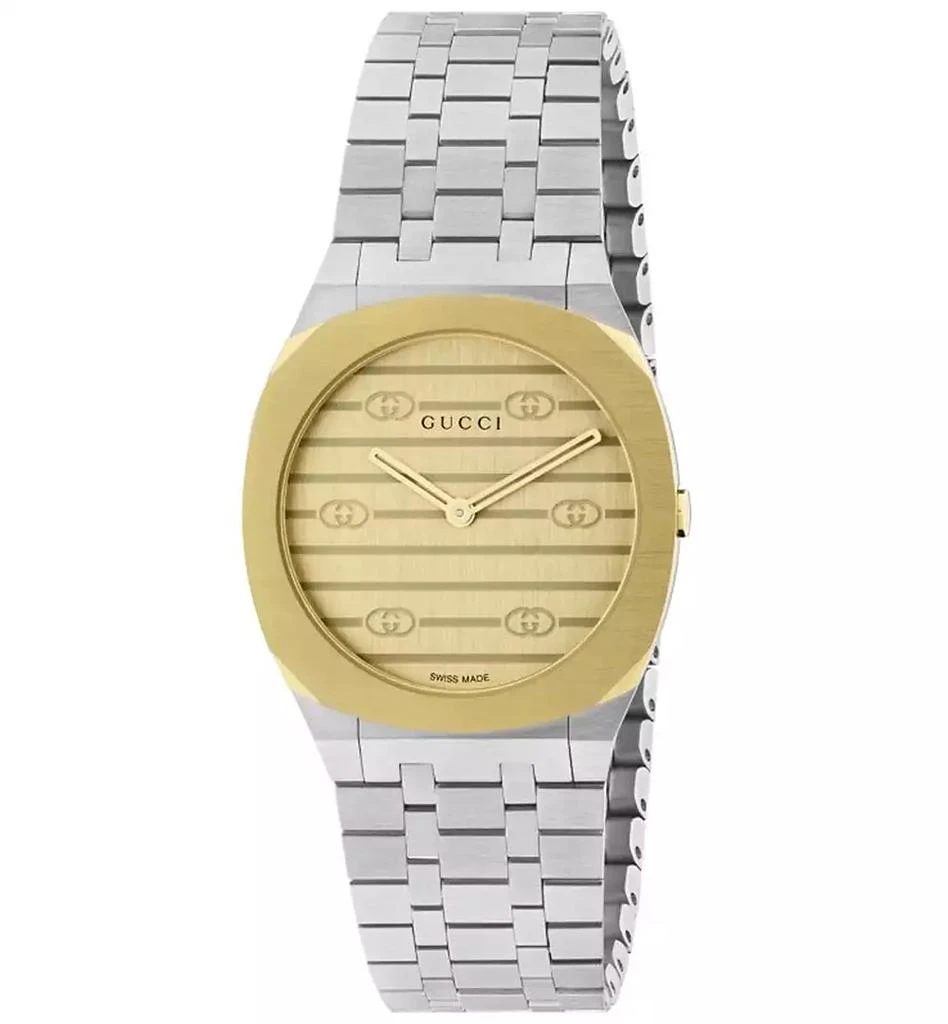 Gucci Women's Swiss 25H Stainless Steel Bracelet Watch 30mm 1