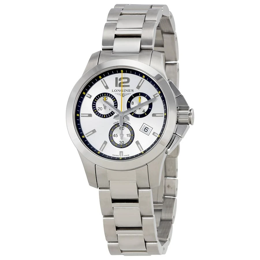 Longines Longines Conquest Chronograph Silver Dial Watch L33794786 1