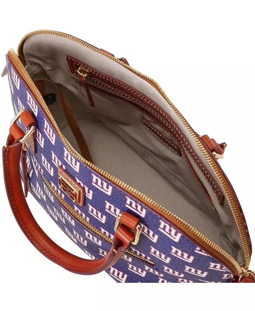 Dooney & Bourke Women's New York Giants Signature Domed Zip Satchel Purse 3