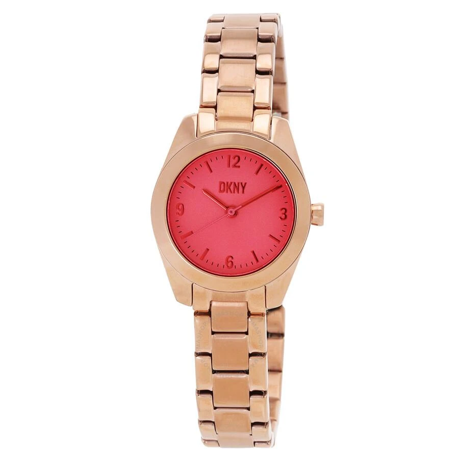 DKNY Nolita Quartz Pink Dial Ladies Watch NY6650 1