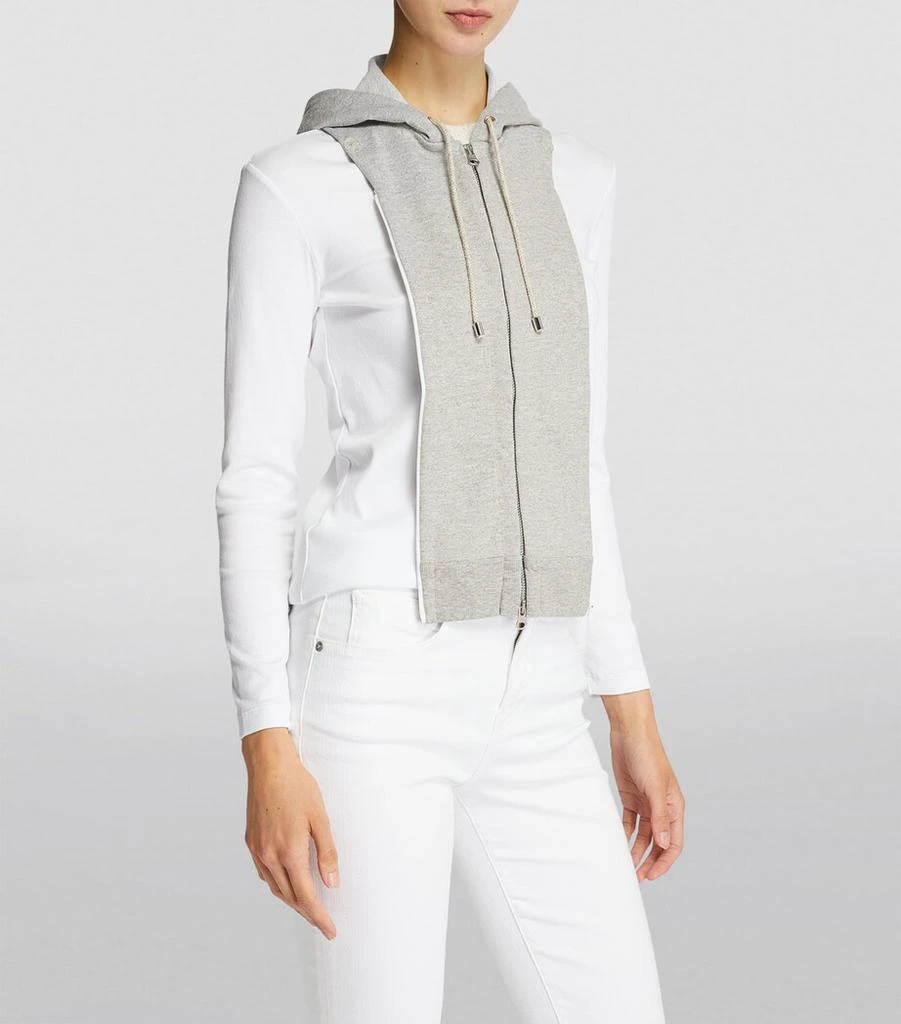 VERONICA BEARD Zip-Up Hooded Dickey 3
