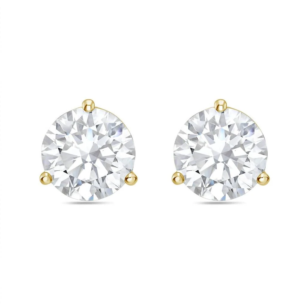 Diana M Jewels Diana M Jewels - 8.00 Cts Round Lab Grown Stud Earrings 2