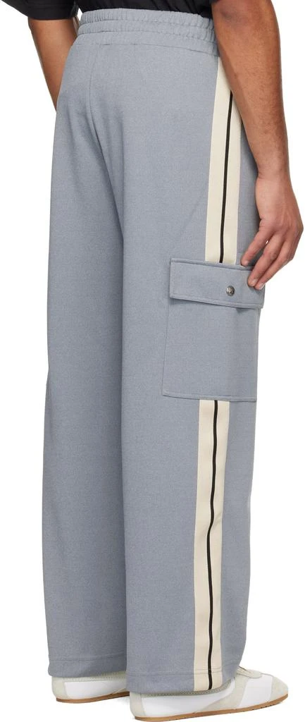 Palm Angels Gray Classic Logo Cargo Track Pants 3