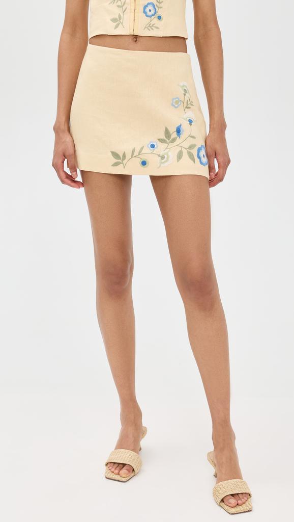 Reformation Ren Linen Skirt