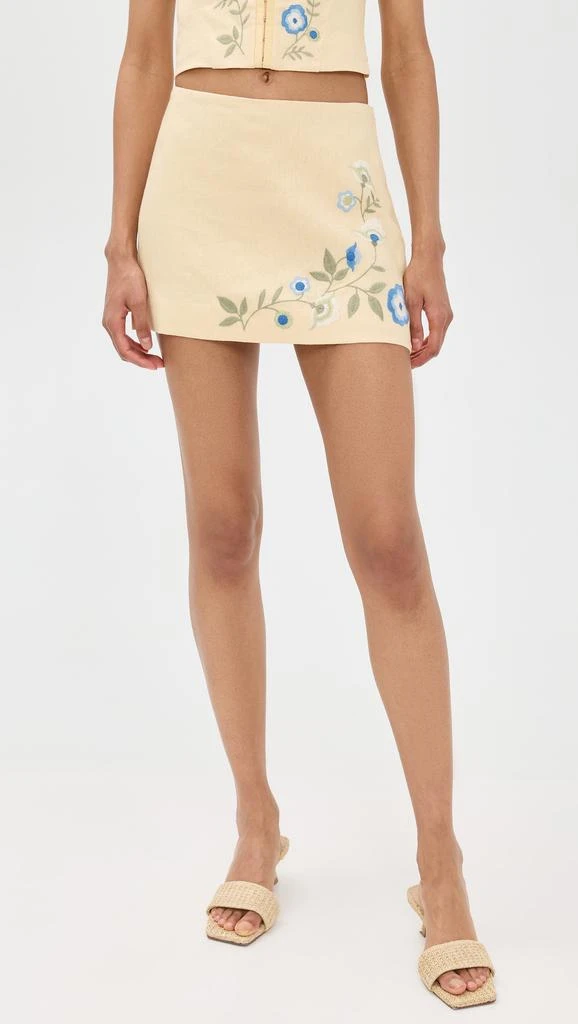 Reformation Ren Linen Skirt 1