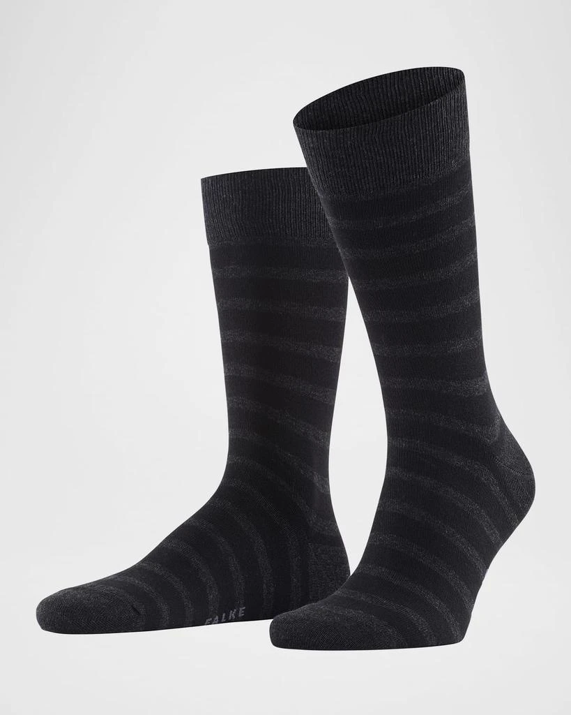 FALKE Men's Happy Box 5-Pack Crew Sock Bundle 4