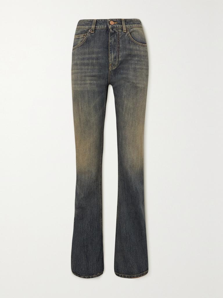 【送料&関税込】Balenciaga Five Pocket Jeans With Ripped Hem Balenciaga White Five Pocket Jeans With Ripped Hem In Cotton