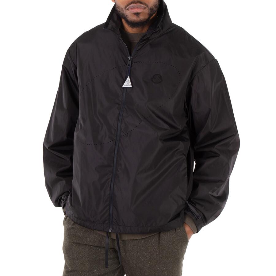 ジャケット・アウター MONCLER Logo Patch Hooded Nylon Jacket Moncler logo-patch Jacket | Black | FARFETCH