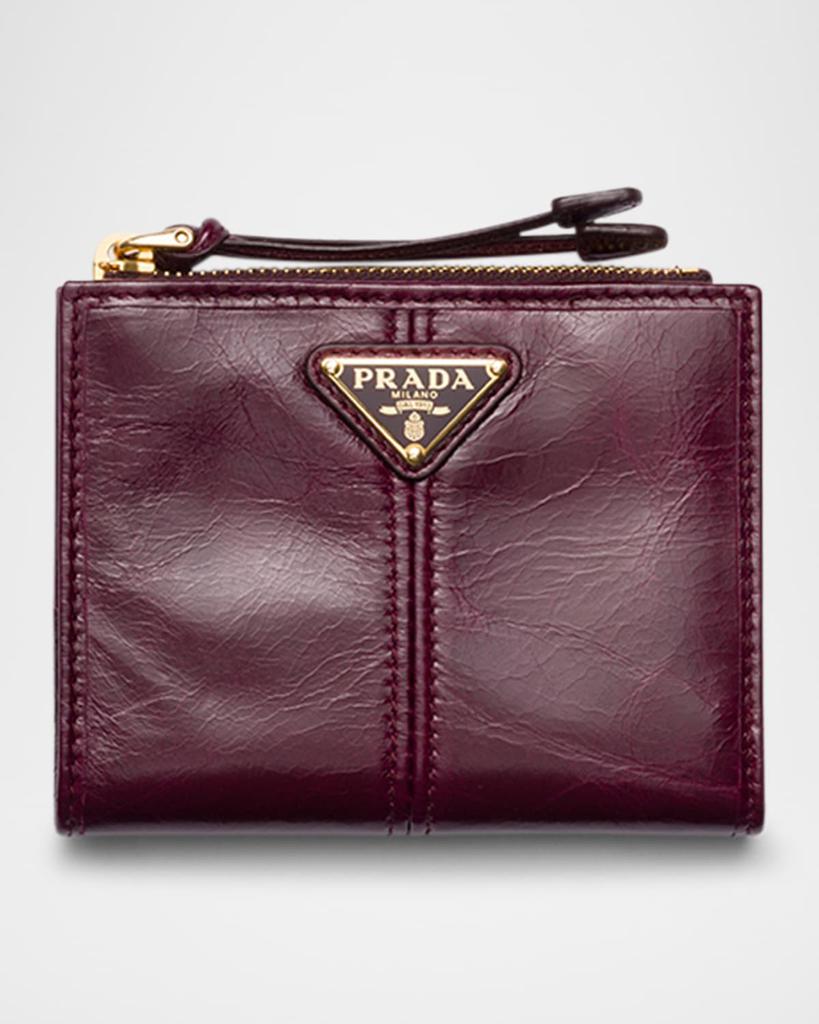 Prada Small Bifold Leather Wallet