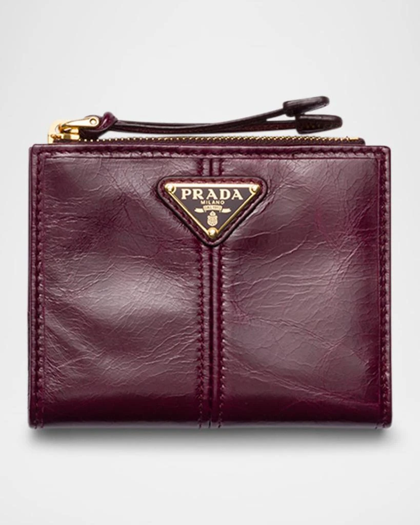 Prada Small Bifold Leather Wallet 1