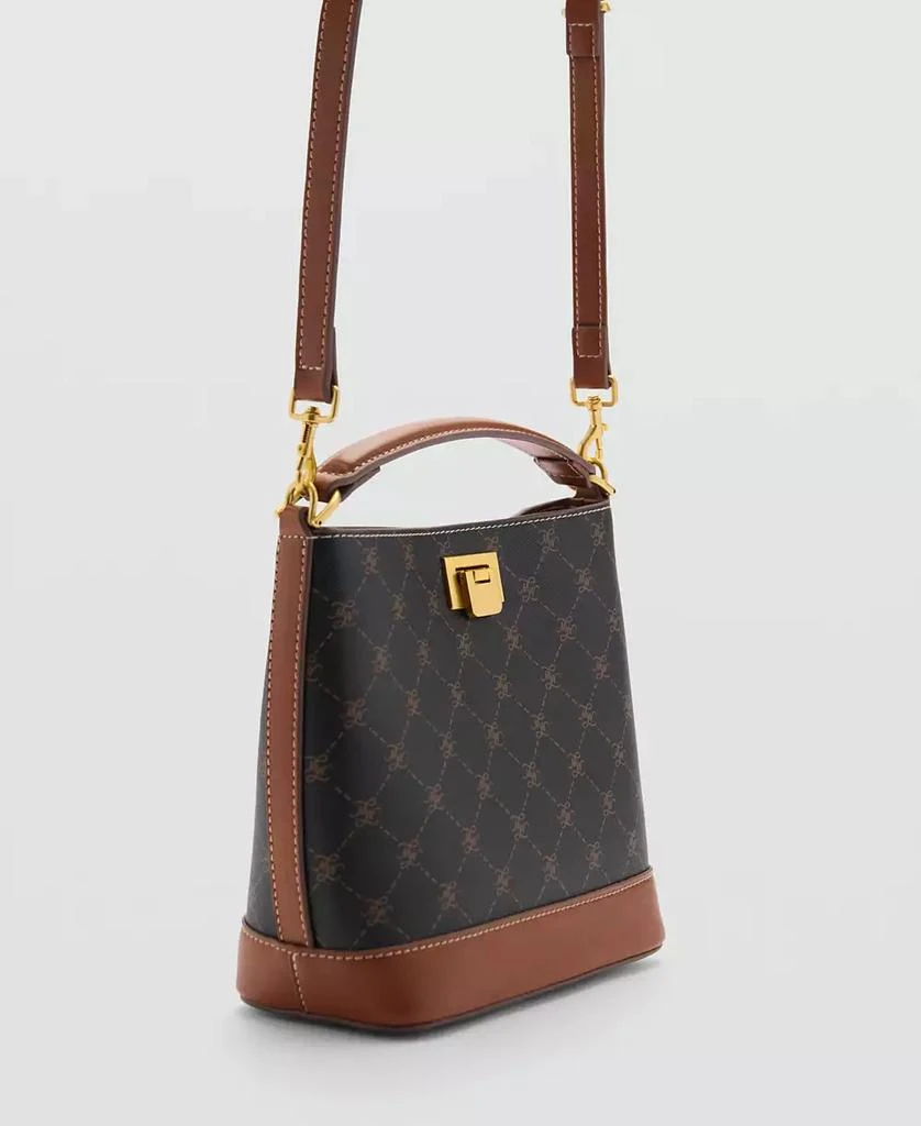 Mango Women's Logo Printed Mini Shopper Bag 2