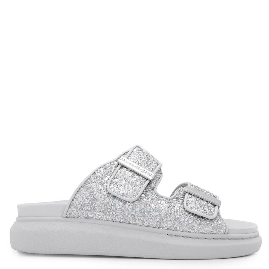Alexander McQueen Ladies Holo Glitter Oversized Hybrid Slide 1