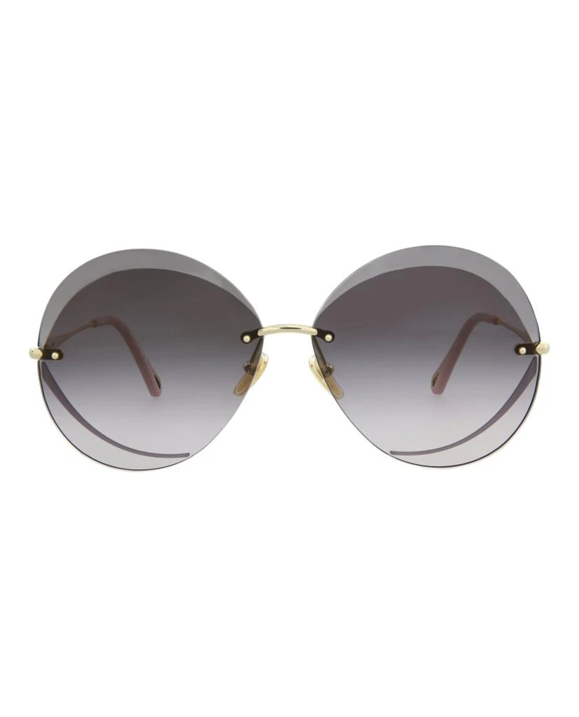 Chloé Round-Frame Metal Sunglasses 1