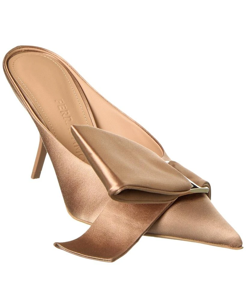 Salvatore Ferragamo Ferragamo Asymmetric Bow Satin Pump 1