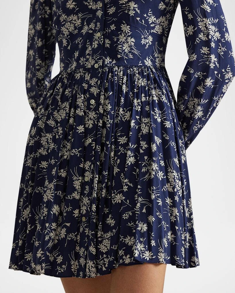 Ralph Lauren Floral Buttoned Crepe Dress 5
