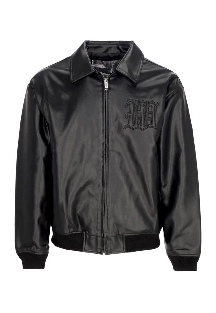 Wasted Paris College Man Kingdom Curve Varsity Jacket Black 1