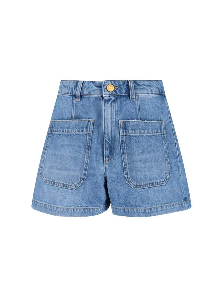 The Seafarer The Seafarer Patch-Pocket Denim Shorts