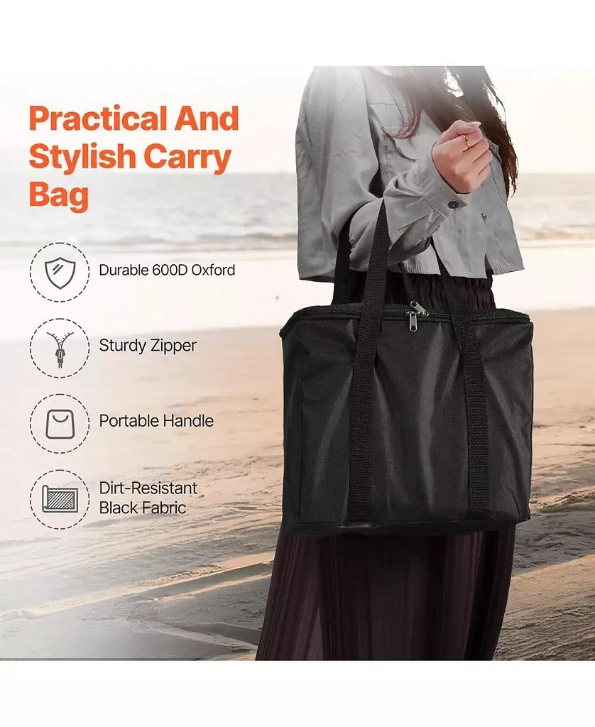 HONGGE Giant Wooden Tumbling Tower Game with Domino Blocks and Storage Bag 9