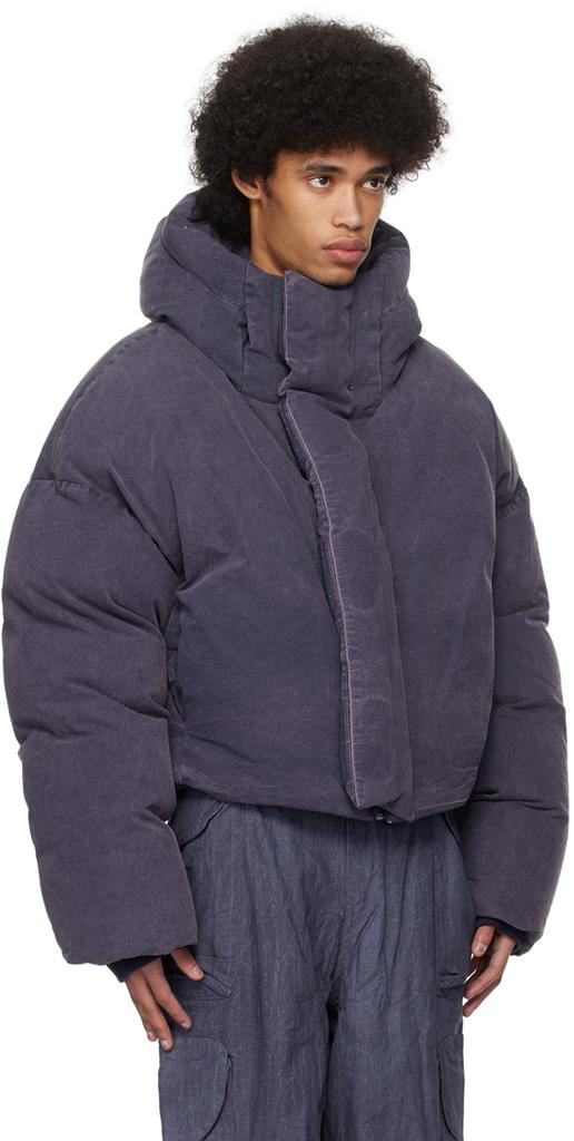 Entire Studios Navy MML Down Puffer Jacket - Coats - Free