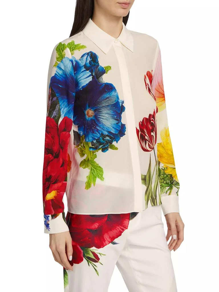 Alice + Olivia Willa Floral Silk Blouse 4