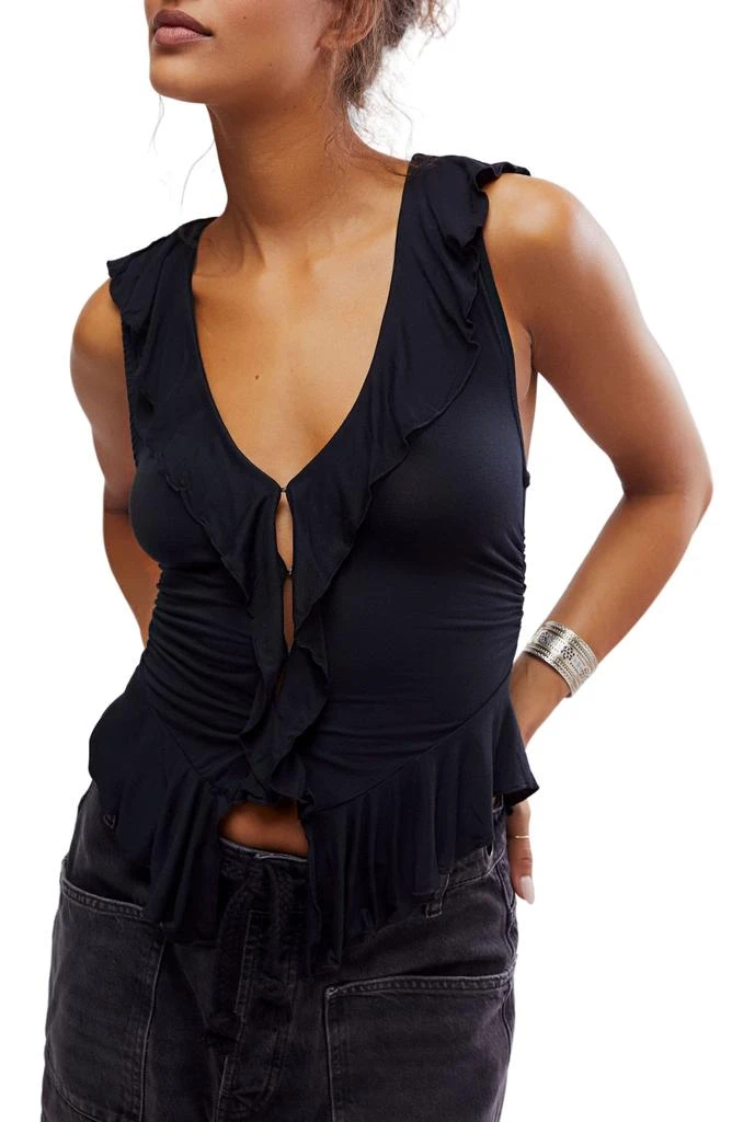 Free People Ruffle Me Away Top 1