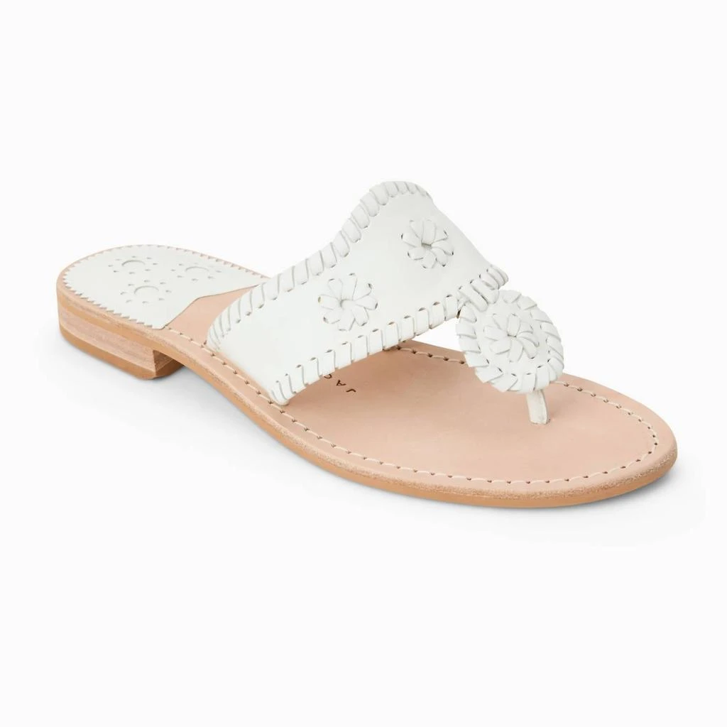 Jack Rogers Women's Jacks Flat Sandal In White 1