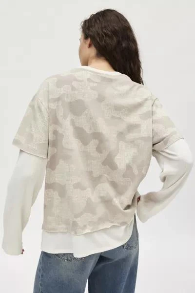 BDG BDG Ollie Layered Twofer Waffle-Knit Tee 3