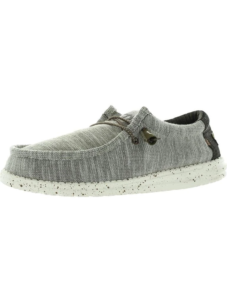Hey Dude Wally Stretch Mens Canvas Slip On Loafers 2