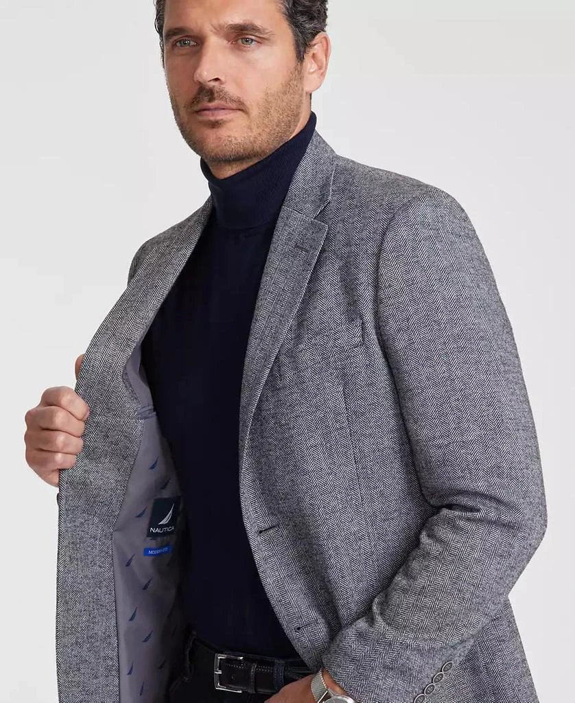Nautica Men's Modern-Fit Solid Herringbone Tweed Sport Coat 2