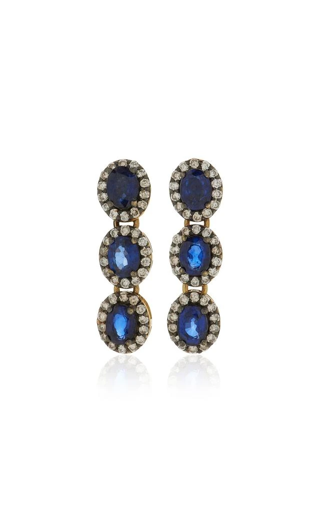 Amrapali Amrapali - Mini Rajasthan 18K Yellow Gold Sapphire Earrings - Blue - OS - Moda Operandi - Gifts For Her 1