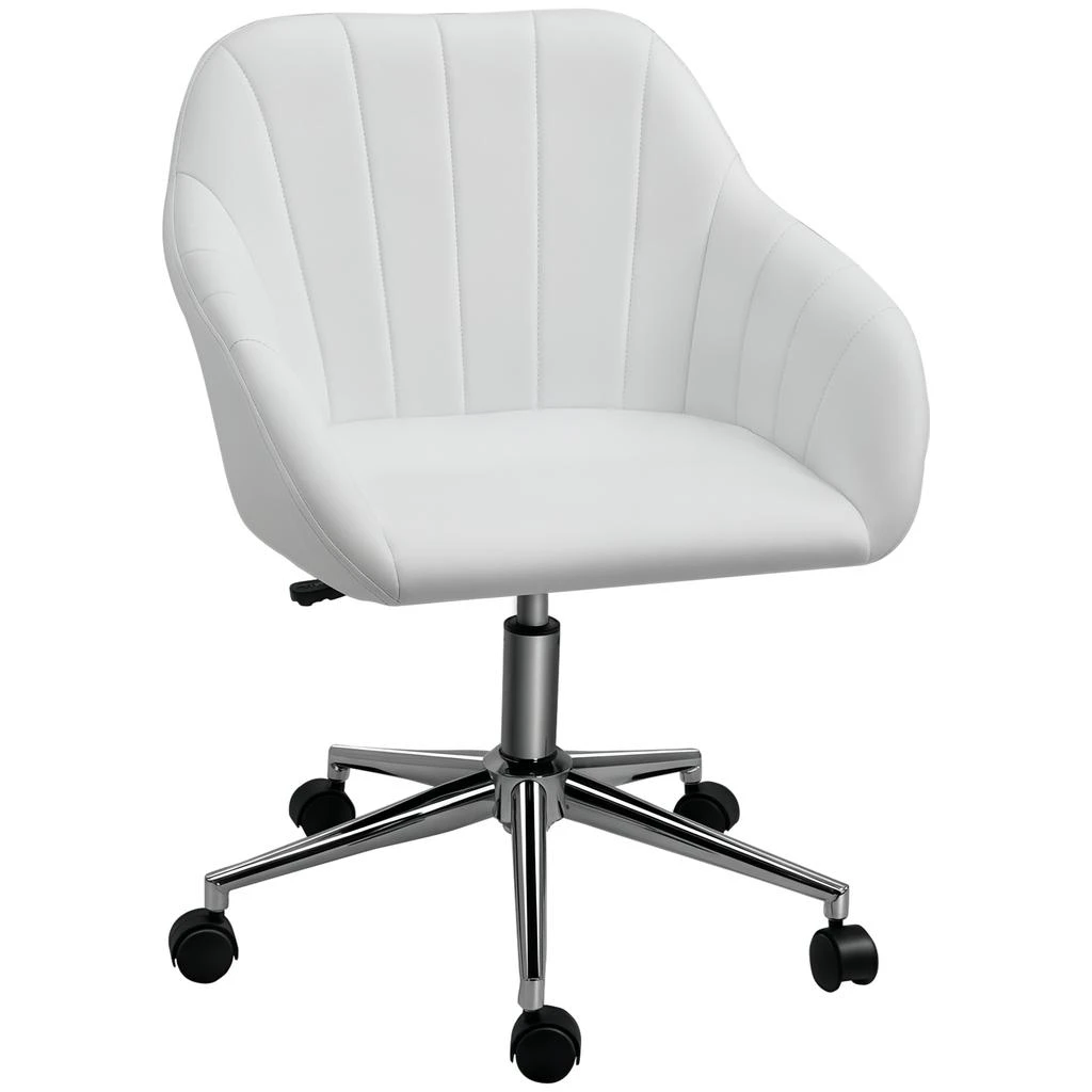 Hivvago Modern Mid Back Computer Chair with Wheels