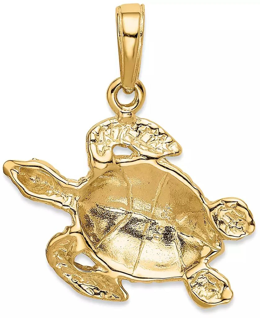 Macy's Sea Turtle Charm Pendant in 14k Yellow Gold 2