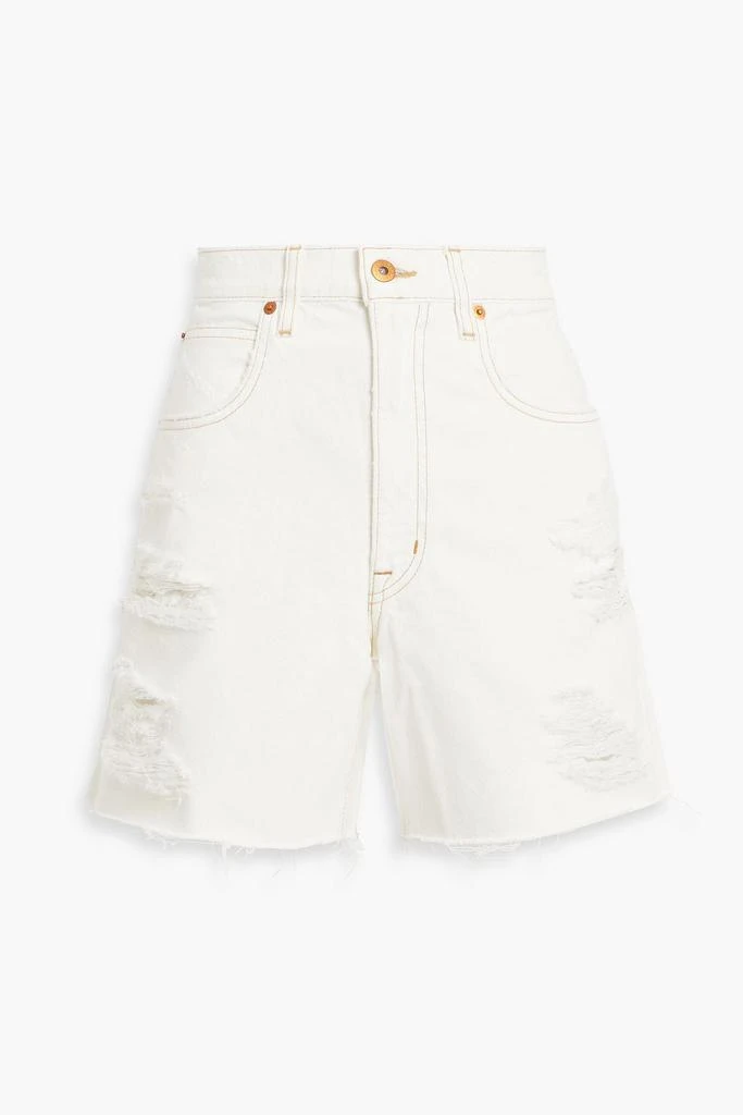 SLVRLAKE Dakota distressed denim shorts 1