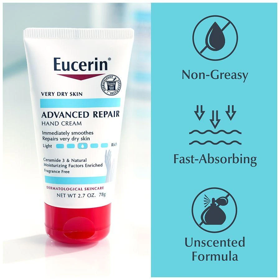 Eucerin Advanced Repair Hand Cream Fragrance Free 3