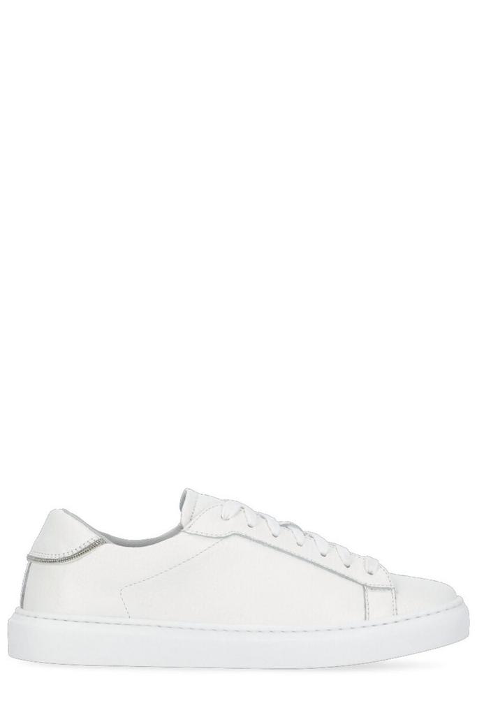 Fabiana Filippi Leather Trainers With Diamond Thread – On Fabiana Filippi Leather Trainers With Diamond Thread – On