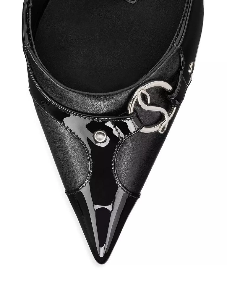 Christian Louboutin CL in 90s 80MM Patent Leather Mules 4