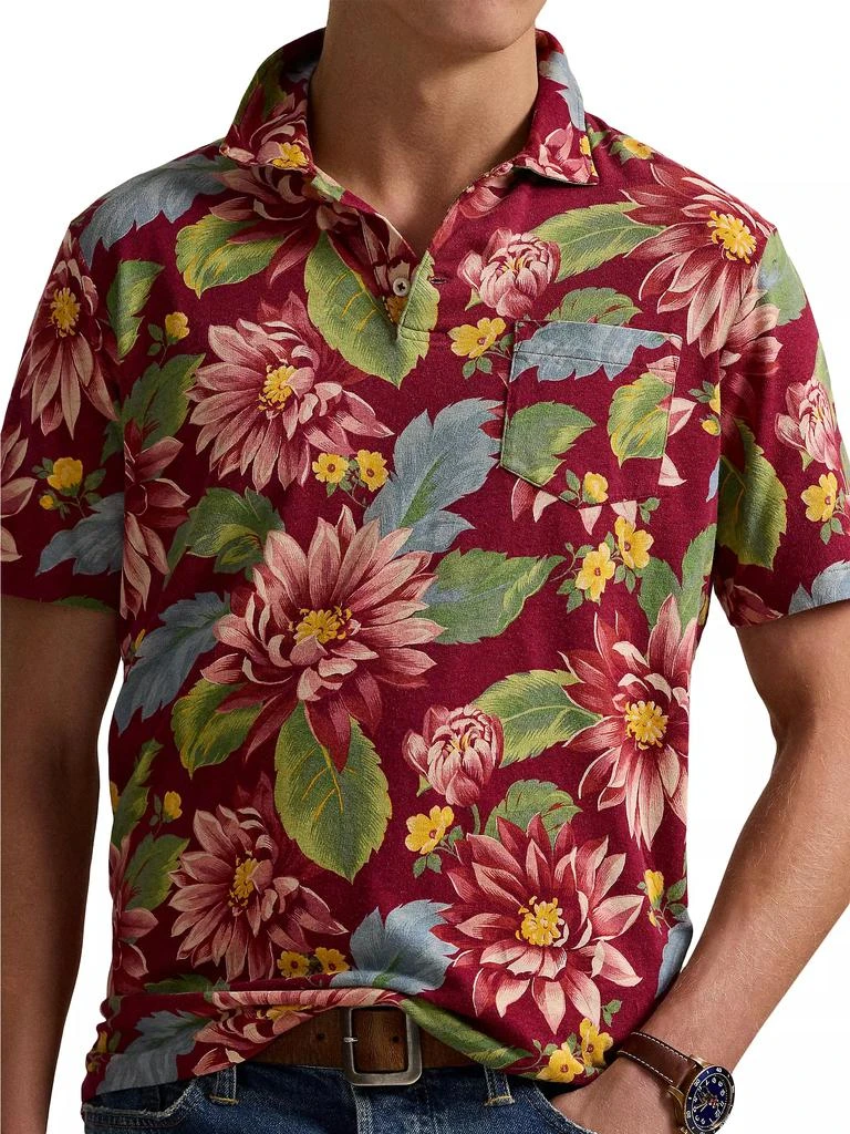 Ralph Lauren Floral Jersey Polo Shirt 5