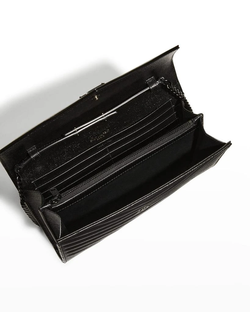 Yves Saint Laurent YSL Monogram Large Wallet on Chain in Grained Leather 7