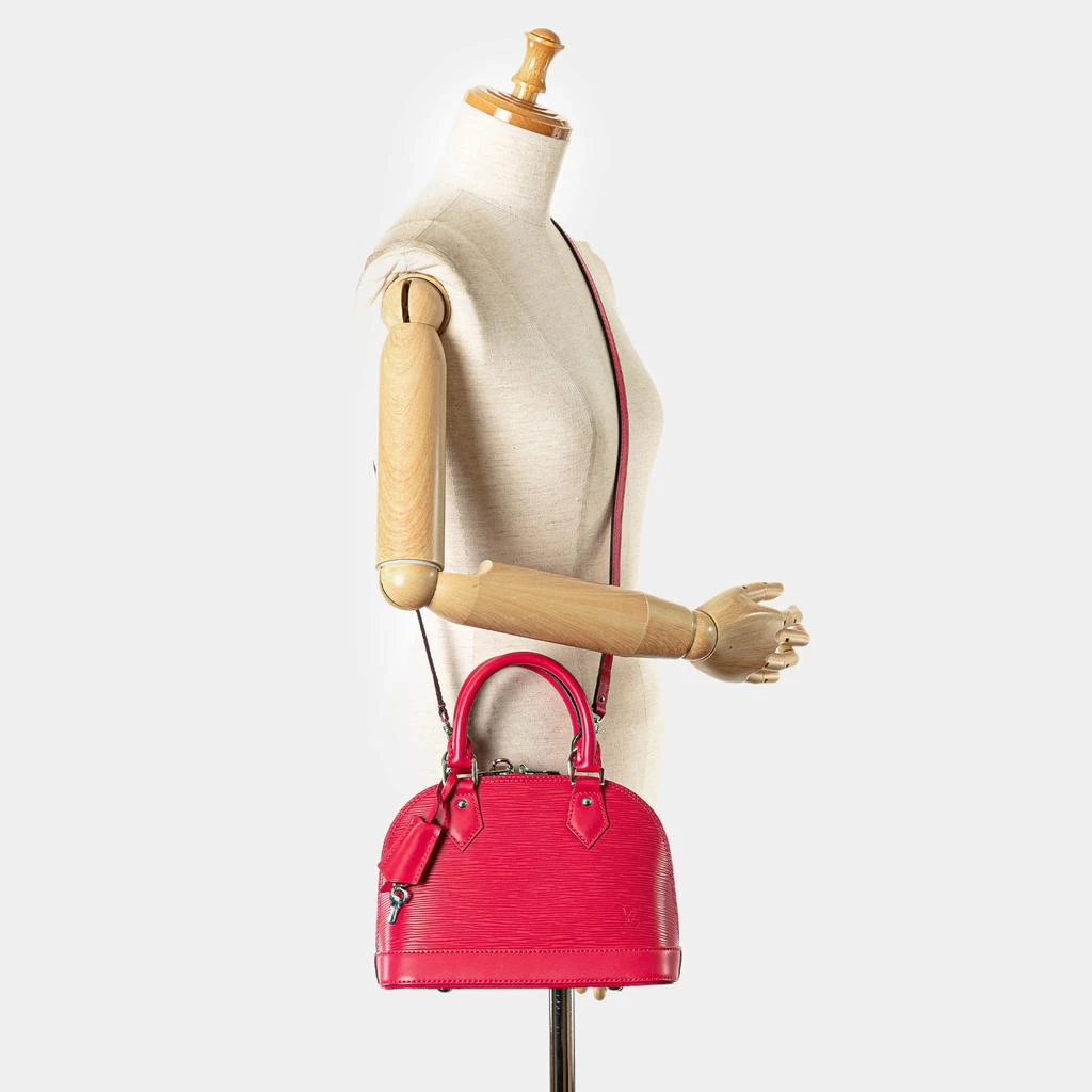 Louis Vuitton Louis Vuitton Red Epi Leather Alma BB Shoulder Bag 4