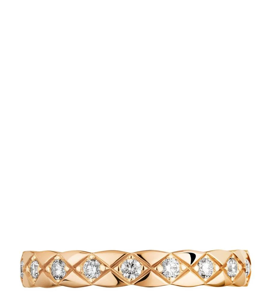 Chanel Beige Gold and Diamond Coco Crush Ring 4