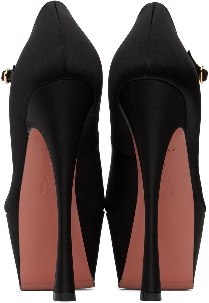 Amina Muaddi Black Yigit 150 Pump Heels
