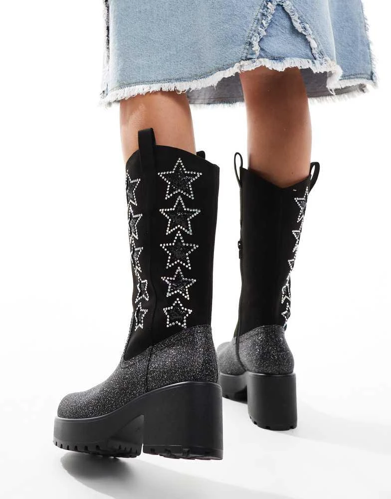 Koi Footwear Koi Pastel Supernova Chunky Western Boots 4