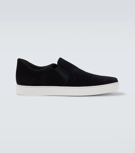 Manolo Blahnik Nadores suede slip-on sneakers 1