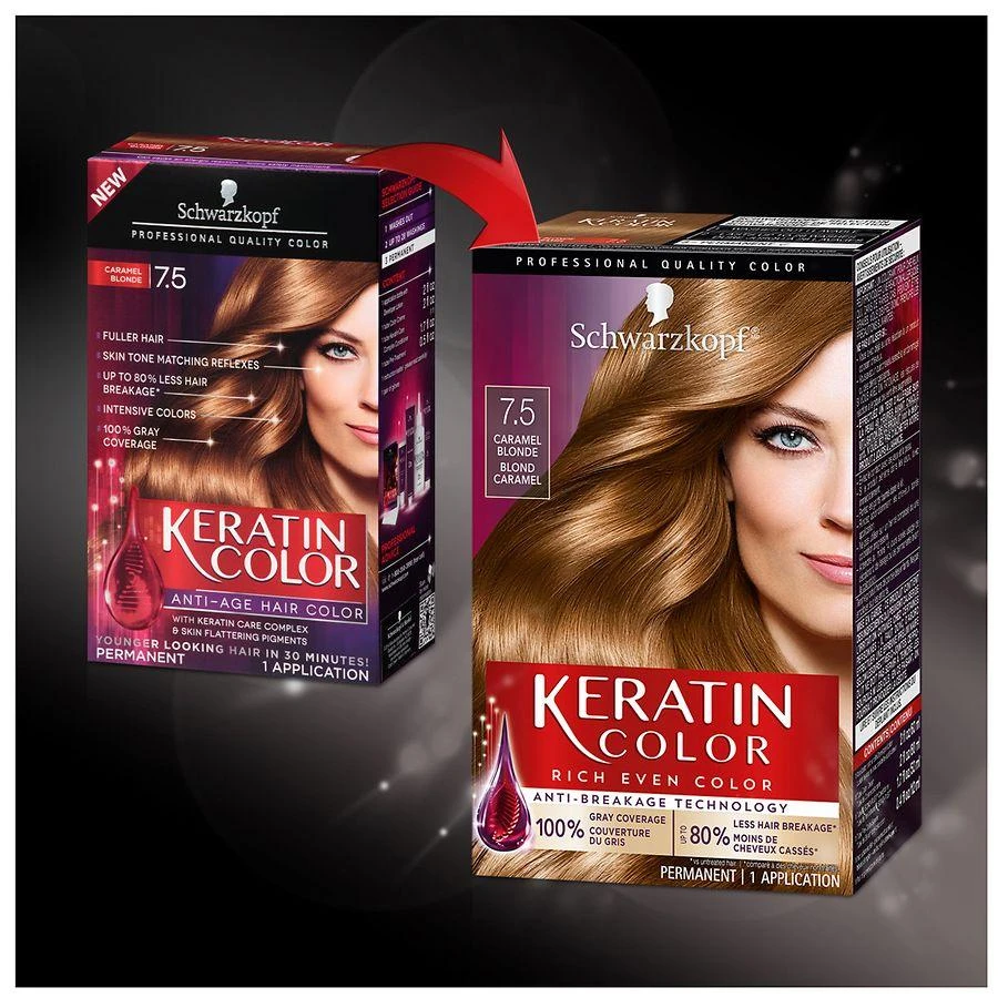 Schwarzkopf Keratin Color Permanent Hair Color Cream 3