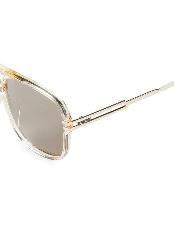 Gucci 63MM Aviator Sunglasses 3