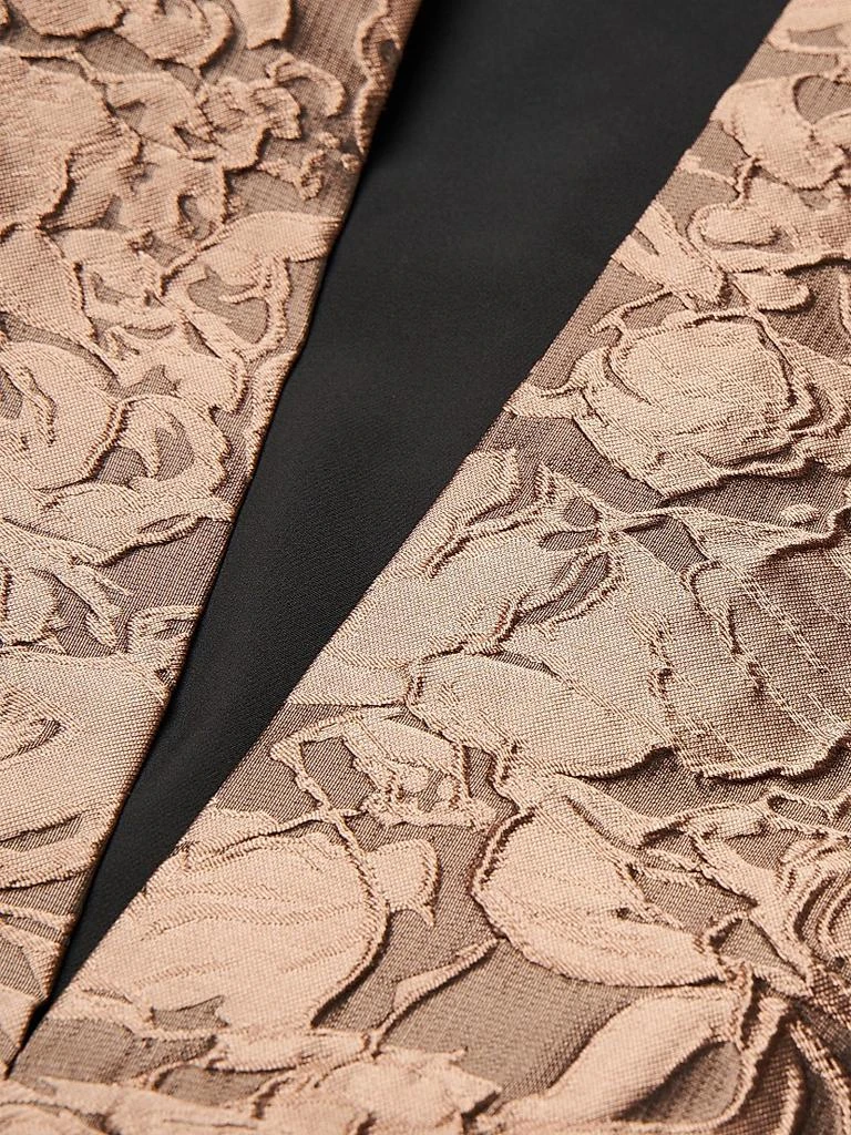 Kay Unger Emerson Jacquard Walk-Through Jumpsuit 7