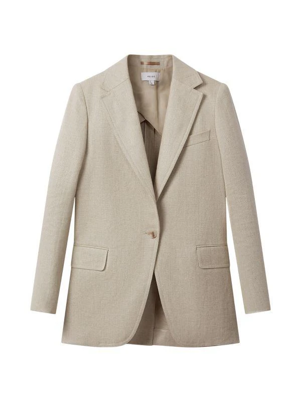 REISS Cassie Linen Blazer 1