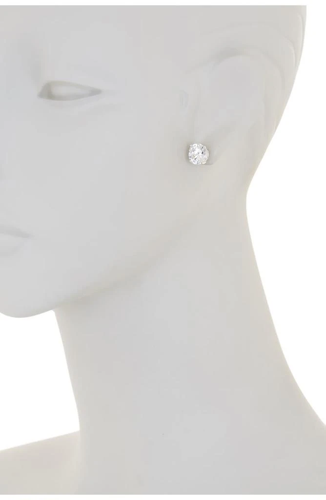 Nordstrom Sterling Silver Round Cut CZ Studs - 8.00 ctw 2