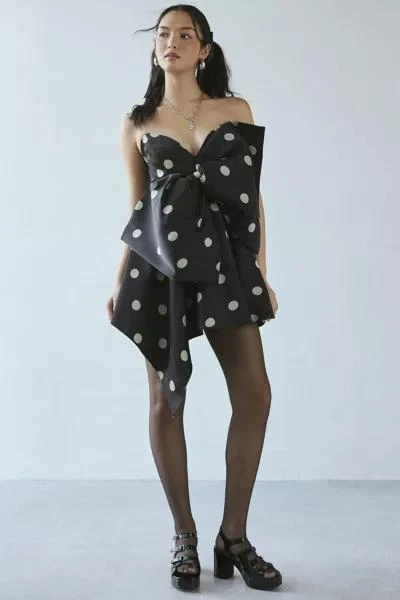 Bardot Brydie Bow Front Polka Dot Mini Dress  On Sale Now with Up to 50%  Off | Discover Exclusive Deals & Savings at BeyondStyle  Authentic Bardot  womens|Dresses|Women's with Limited-Time Discounts,
